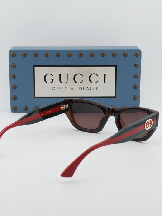 Gucci GG2116S 002  Cat Eye Sunglasses – Havana / Brown